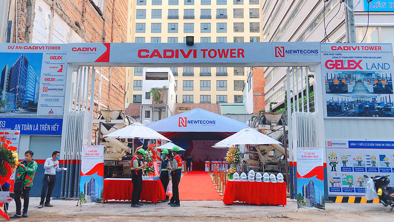 Newtecons tổ chức thành công lễ khởi công dự án Cadivi Tower