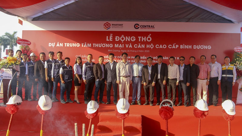 Khởi công dự án TTTM và căn hộ cao cấp Phát Đạt Bình Dương