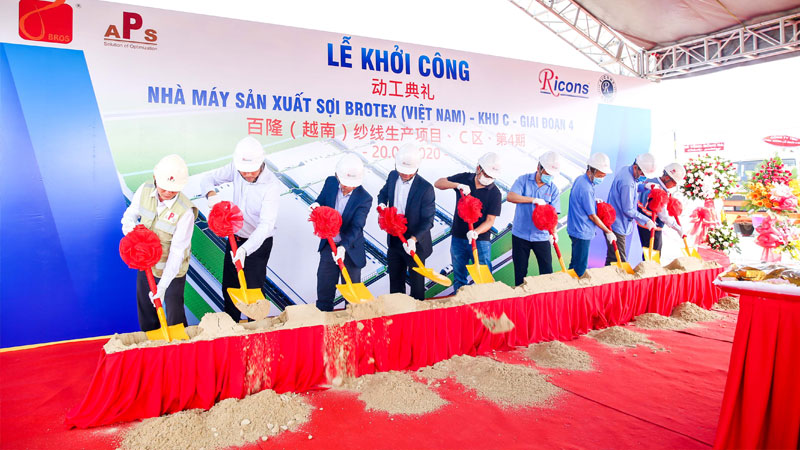 Ricons khởi công dự án Nhà máy Brotex khu C – Giai đoạn 4