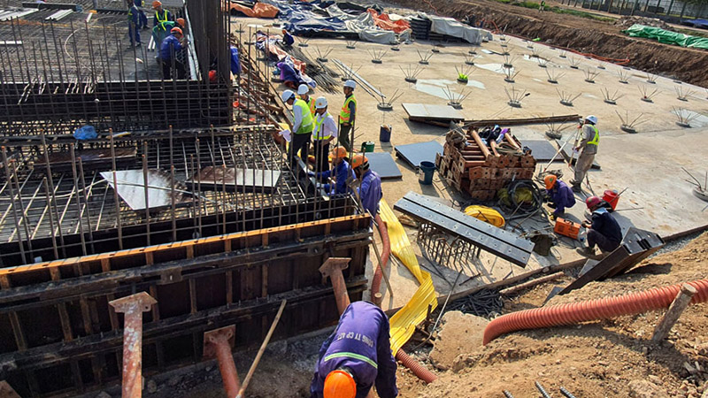 Các công trình xây dựng được phép thi công trở lại nhưng phải đảm bảo phòng dịch