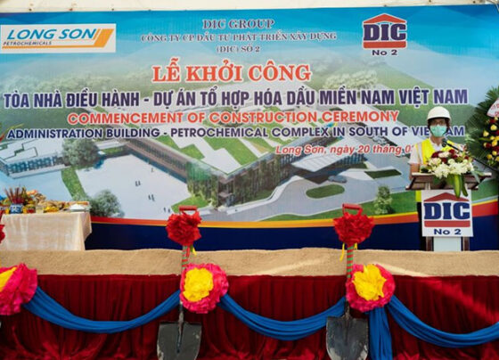 DIC tổ chức Lễ khởi công gói thầu Tòa nhà điều hành – Dự án Tổ hợp Hóa dầu Miền Nam