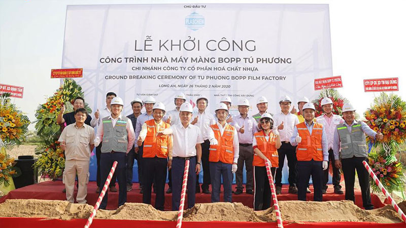 Khởi công công trình kết cấu thép Nhà máy màng Bopp Tú Phương