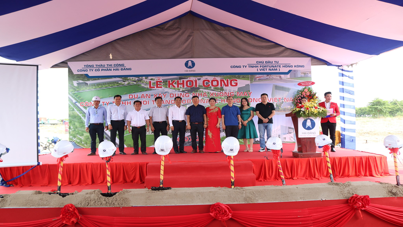 Lễ khởi công Dự án xây dựng nhà xưởng may Công ty TNHH Thời trang Fortunate Hồng Kông