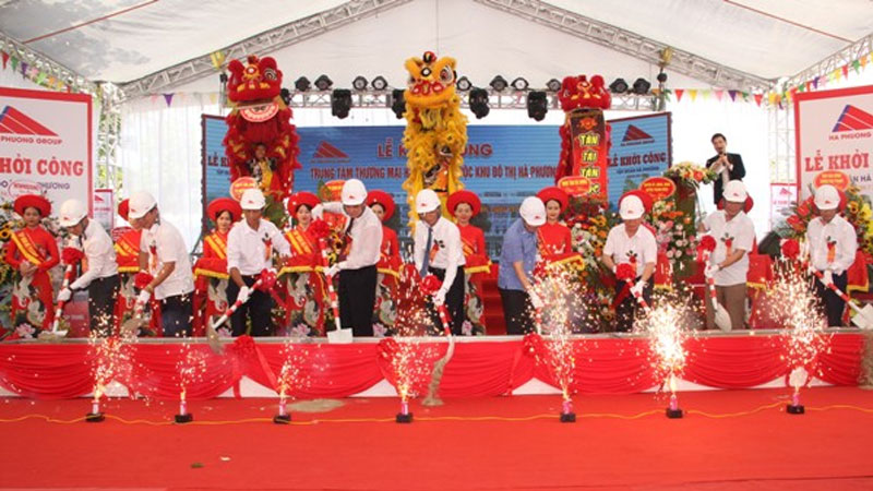 Khởi công xây dựng trung tâm thương mại Hà Phương