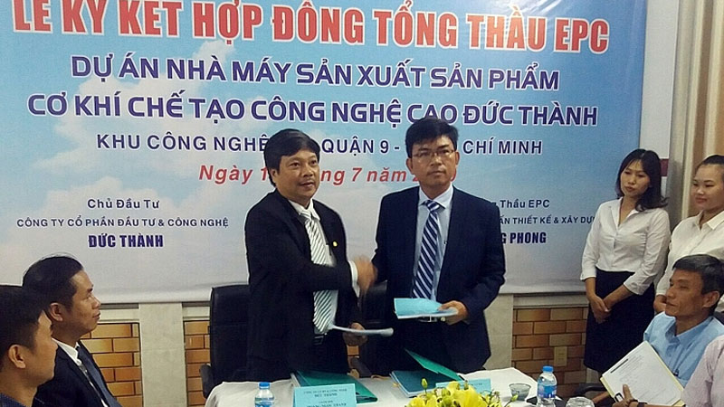 Ký Hợp đồng EPC Dự án Nhà máy sản xuất sản phẩm Cơ khí chế tạo công nghệ cao Đức Thành