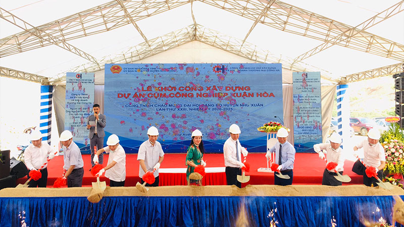 Khởi công Dự án Cụm công nghiệp Xuân Hòa, huyện Như Xuân