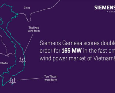 Siemens Gamesa Secures two order totaling 165MW from Vietnam