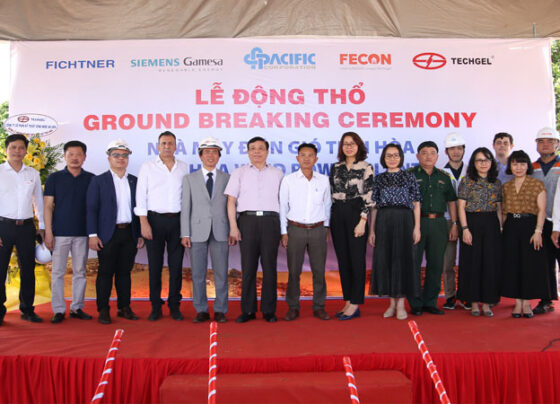Động thổ xây dựng Nhà máy Điện gió Thái Hòa