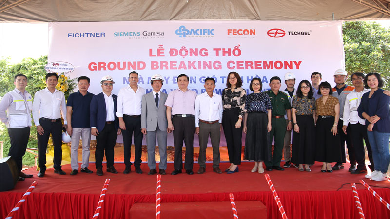 Động thổ xây dựng Nhà máy Điện gió Thái Hòa