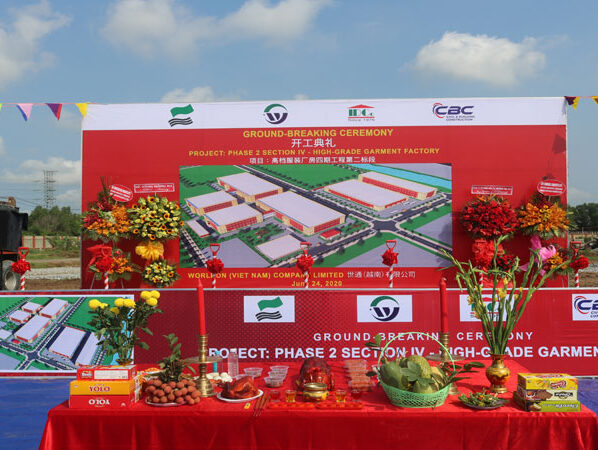 Ground - breaking Ceremony of Wordlon project (phase 2) - High-grade Garment Factory