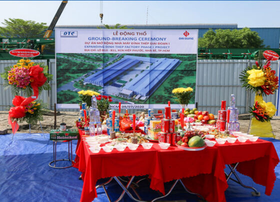 Lễ động thổ dự án mở rộng nhà máy sơmi rơmoóc Tân Thanh