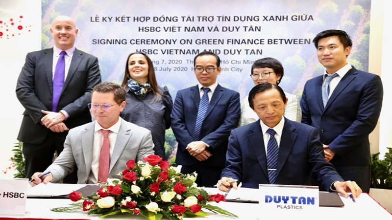 HSBC cấp gói tín dụng xanh đầu tiên cho dự án nhà máy tái chế nhựa của Duy Tân