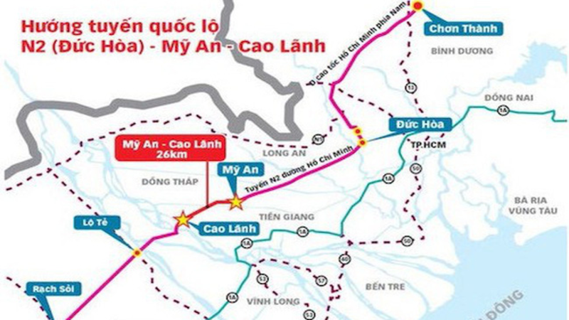 Đề xuất đầu tư dự án Mỹ An – Cao Lãnh hơn 196 triệu USD từ nguồn ODA Hàn Quốc