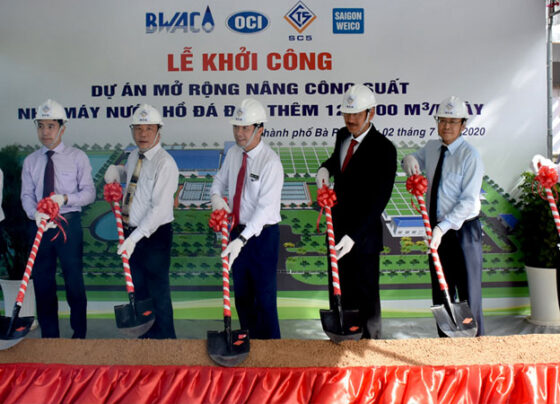 Khởi công dự án mở rộng nâng công suất nhà máy nước Hồ Đá Đen
