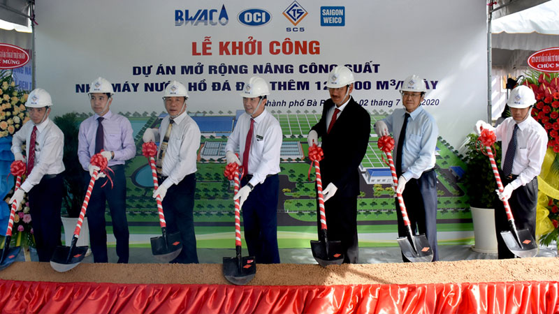 Khởi công dự án mở rộng nâng công suất nhà máy nước Hồ Đá Đen