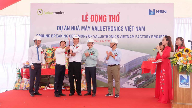 Lễ động thổ dự án Nhà máy Valuetronics Việt Nam