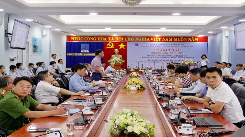 Mở thầu gói thầu EPC dự án nâng cấp mở rộng NMLD Dung Quất
