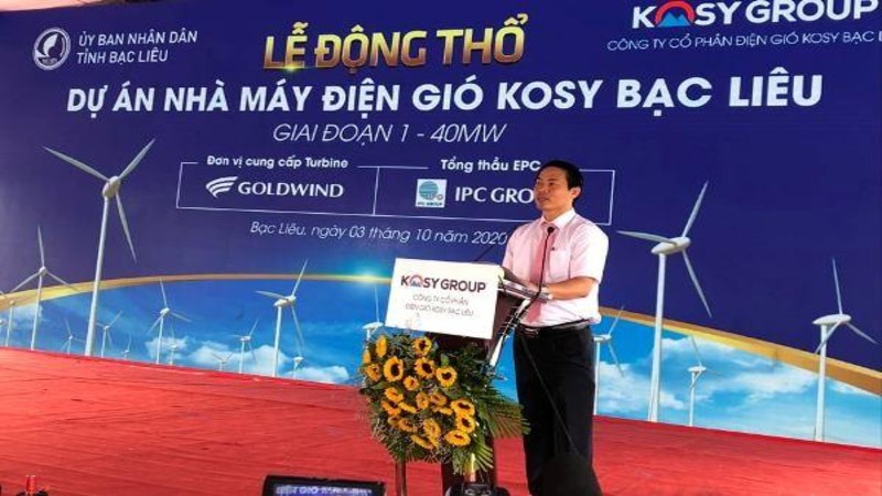 Bạc Liêu: Động thổ xây dựng nhà máy điện gió trên 1.500 tỉ đồng