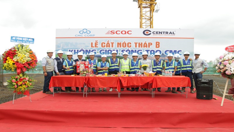 Tháp B – Dự án không gian sáng tạo CMC chính thức được cất nóc