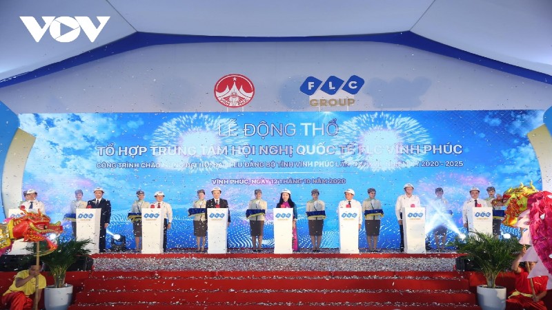 Khởi công xây dựng Tổ hợp Trung tâm Hội nghị quốc tế FLC Vĩnh Phúc