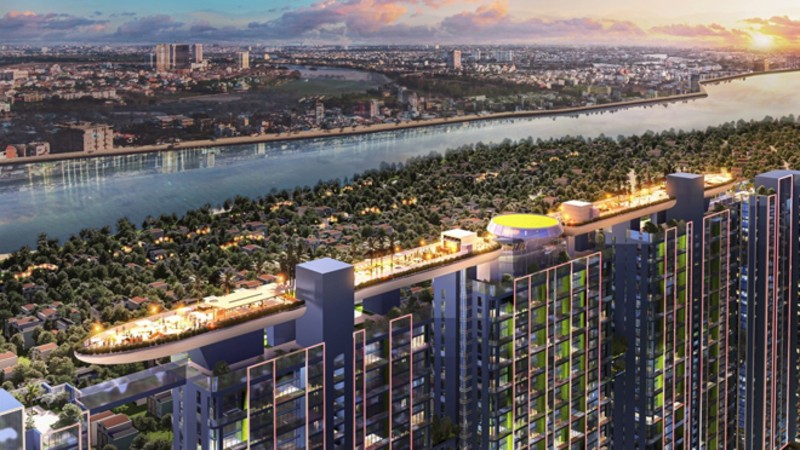 Triển khai tổ hợp biệt thự trên không đẳng cấp tại khu vực Tây hồ Tây