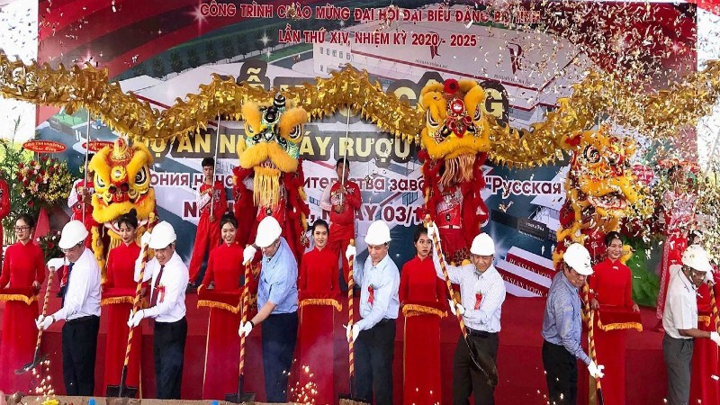 Ninh Thuận: Khởi công dự án nhà máy sản xuất rượu Vodka Nga 345 tỷ