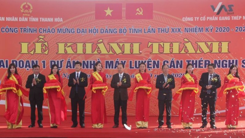 Thanh Hóa: Khánh thành giai đoạn 1 Nhà máy luyện cán thép Nghi Sơn