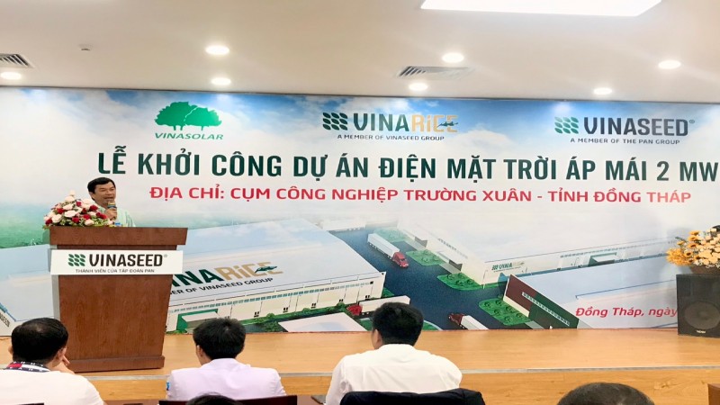 Vinarice – khởi công dự án điện mặt trời  áp mái 2MWP
