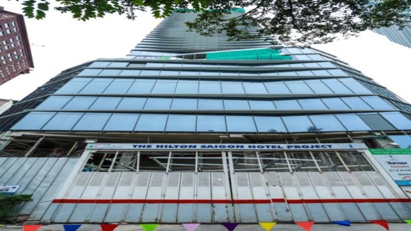 Dự án Khách sạn Hilton Sài Gòn chuẩn bị hoàn thiện vẫn chưa có giấy chứng nhận đầu tư