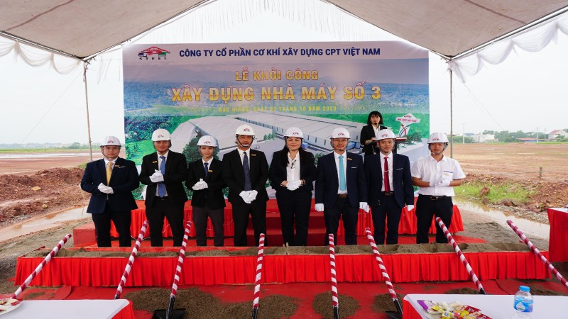 Khởi công xây dựng nhà máy kết cấu thép CPT Steel số 3