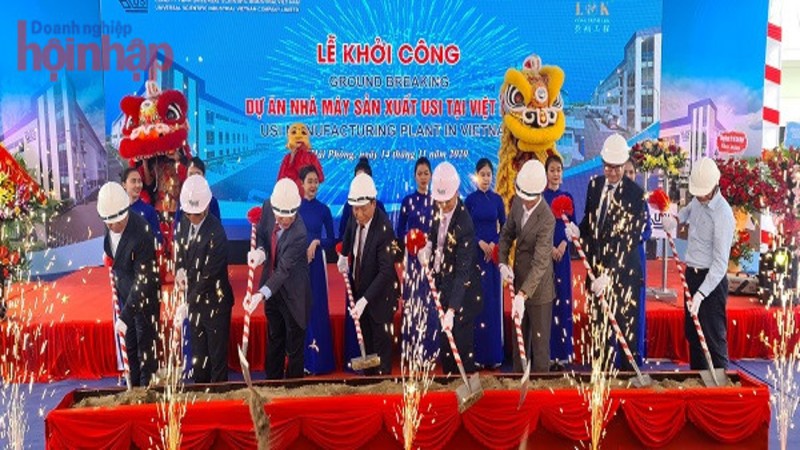 USI khởi công xây dựng nhà máy lắp ráp và sản xuất bảng mạch điện tử tại Hải Phòng