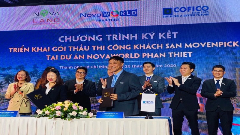 Cofico & Novaland – ký kết hợp tác triển khai gói thầu thi công khách sạn Movenpick