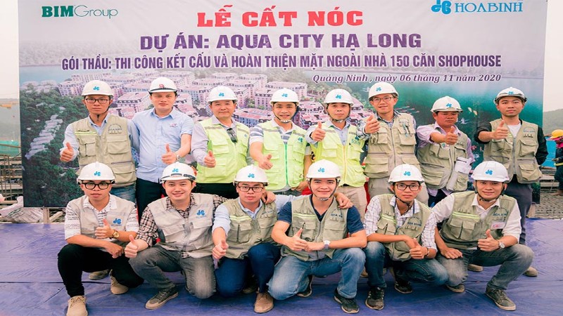 Cất nóc vượt tiến độ dự án Aqua City Hạ Long