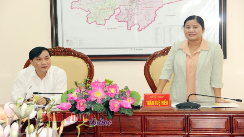 UBND tỉnh Bình Phước làm việc với Công ty Cổ phần Xi măng Hà Tiên 1