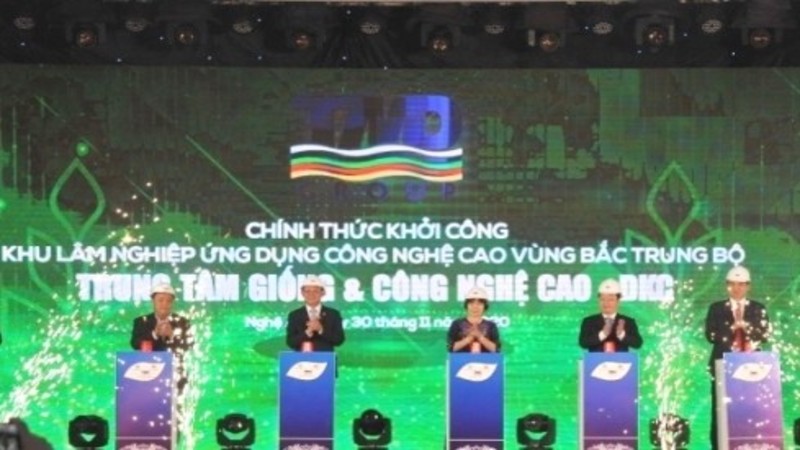 Khởi công Trung tâm sản xuất giống cây lâm nghiệp ứng dụng công nghệ cao Bắc Trung Bộ