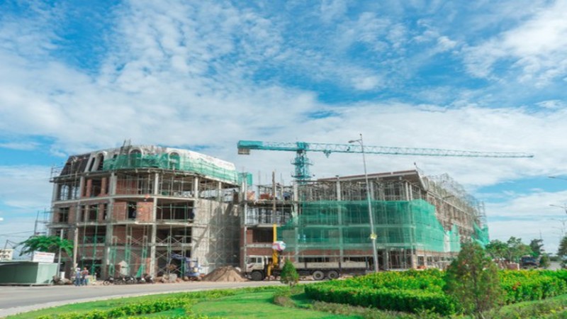 Sắp cất nóc nhà phố Ha Tien Centroria, KĐT mới có thêm chuỗi thương mại sầm uất