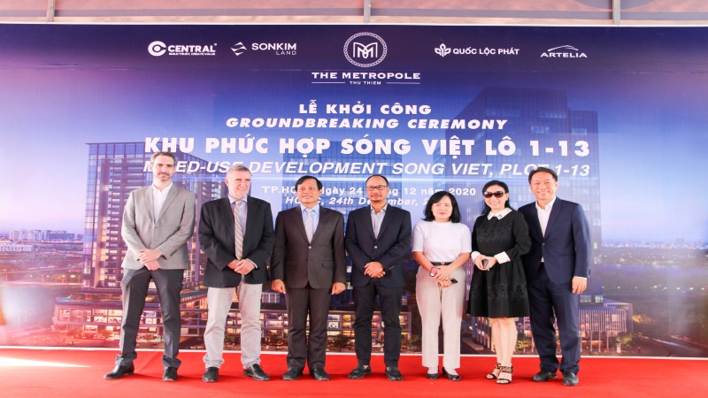 Lễ khởi công dự án The Metropole; 3 tòa tháp cao căn hộ/văn phòng The Crest Residence