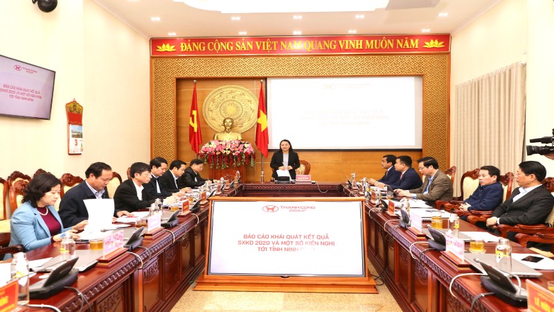 Ban Thường vụ Tỉnh uỷ làm việc với Tập đoàn Thành Công
