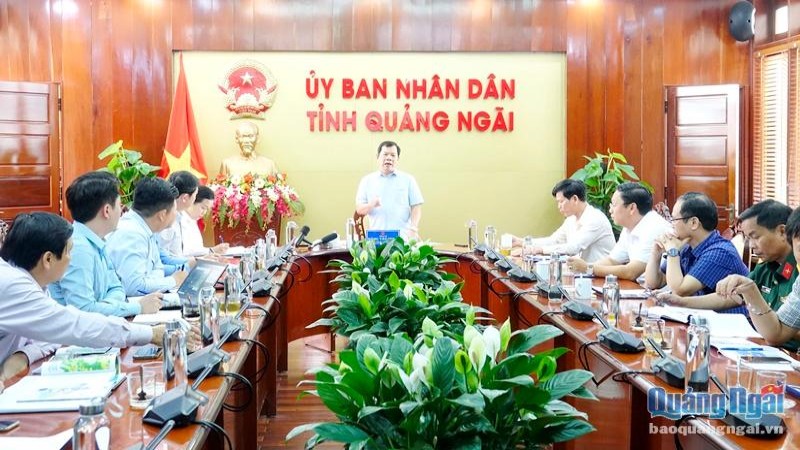 UBND tỉnh nghe và cho ý kiến về quy hoạch dự án Khu Công nghiệp VSIP II Quảng Ngãi
