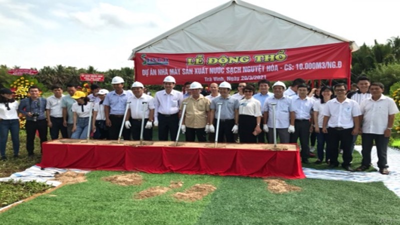 Trà Vinh: Khởi công xây dựng nhà máy nước sạch Nguyệt Hóa