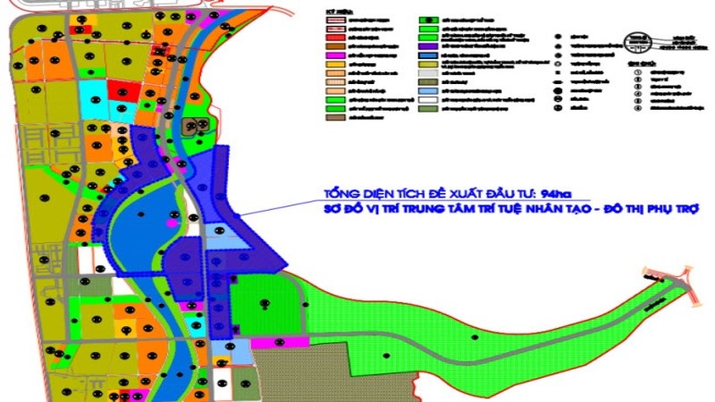 Phê duyệt nhiệm vụ quy hoạch 1/500 Trung tâm trí tuệ nhân tạo – Đô thị phụ trợ