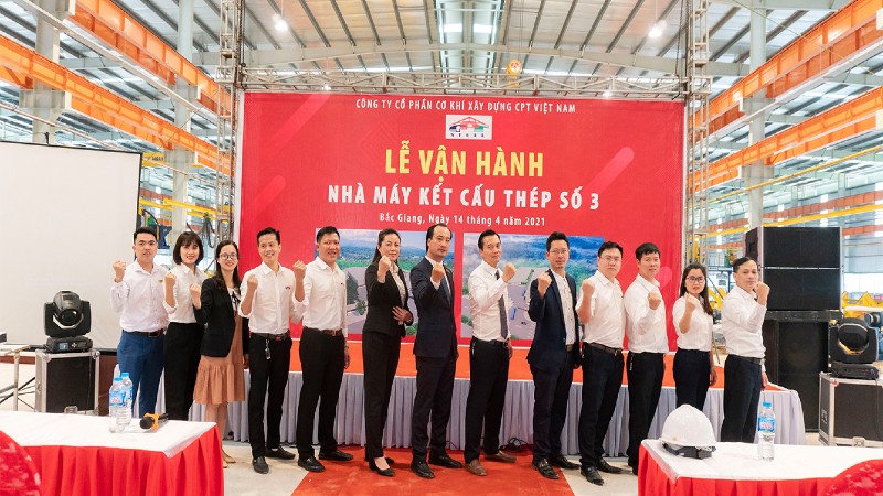 Lễ vận hành Nhà máy kết cấu thép số 3