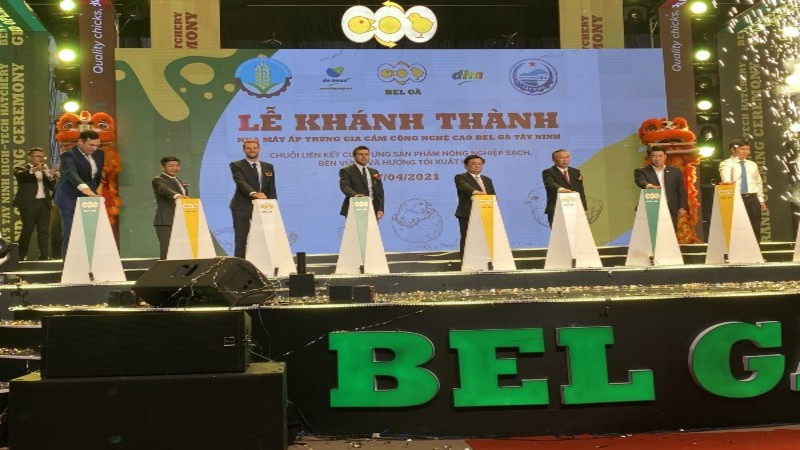 Khánh thành nhà máy ấp trứng gia cầm công nghệ cao Bel Gà Tây Ninh
