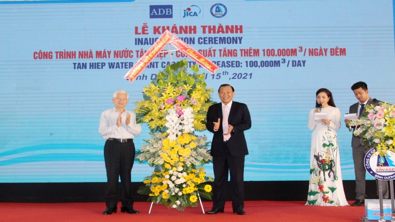 Khánh thành công trình Nhà máy nước Tân Hiệp (mở rộng)