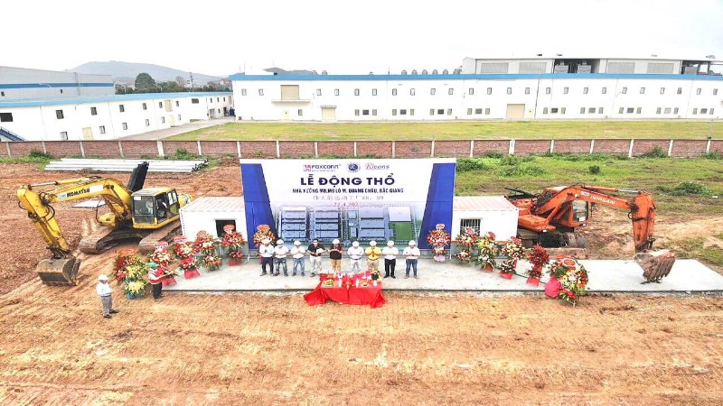 RICONS Khởi công nhà xưởng mới tại dự án Foxconn Bắc Giang