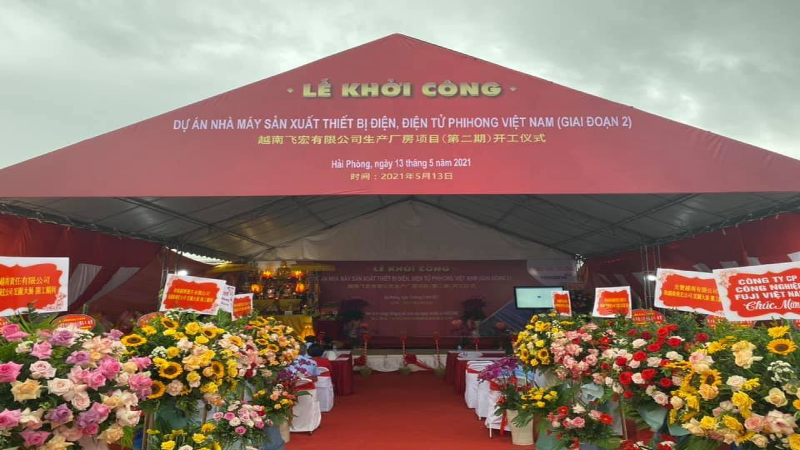 Khởi công dự án xây dựng nhà máy Phihong giai đoạn 2