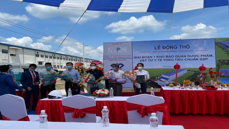 Minh Global động thổ dự án kho bảo quản của công ty dược phẩm Châu Á – Thái Bình Dương