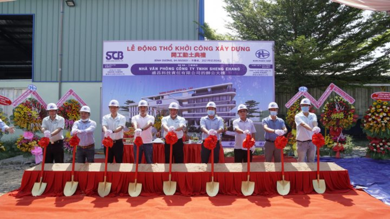 Khởi công dự án nhà văn phòng công ty TNHH Sheng Chang