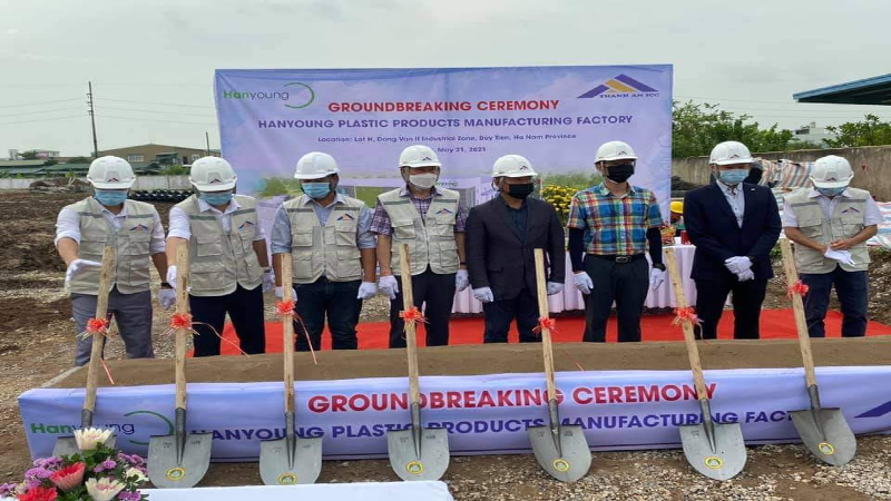 Thành An ICC tổ chức lễ khởi công xây dựng nhà máy nhựa Hanyoung