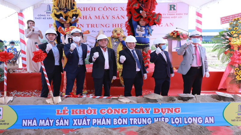 Khởi công xây dựng nhà máy phân bón Trung Hiệp Lợi Long An
